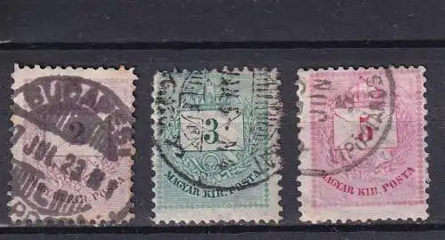 Ungarn 1881 Nr 21-23 Gestempelt (Posten)