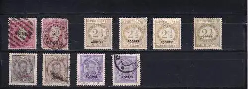 Portugal Azoren 1871-1930 Gestempelt (Posten)