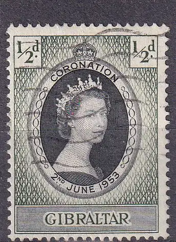 Gibraltar 1953 Nr 133 Gestempelt (Posten)