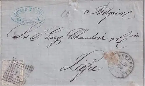 Spanien 1879 Nr 180 Brief