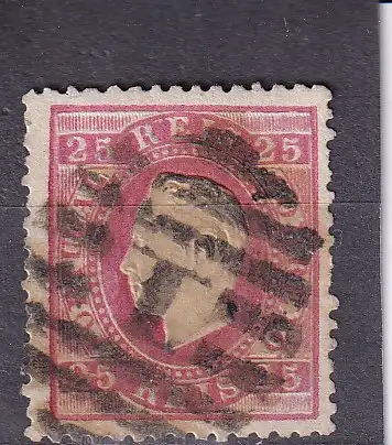 Portugal 1870 Nr 38 Zentraler Rund / Vollstempel