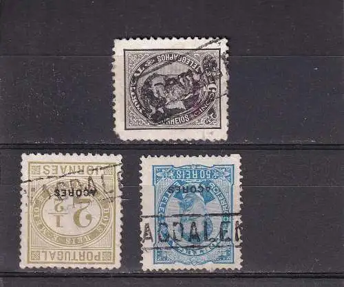 Portugal Azoren 1876-1882 Gestempelt (Posten)