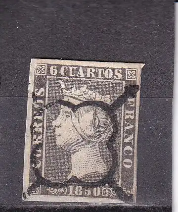 Spanien 1850 Nr 1 Briefstück