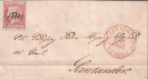 Spanien 1852 Nr 12 Brief