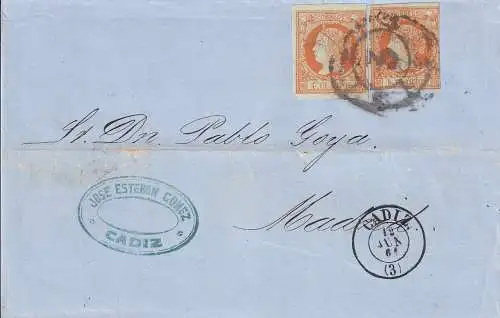 Spanien 1861 Nr 44 Brief