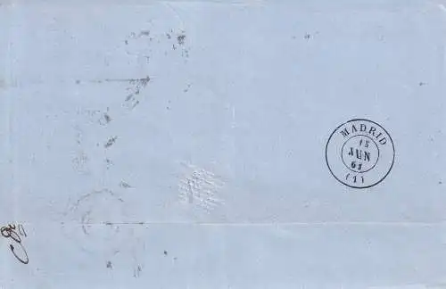 Spanien 1861 Nr 44 Brief