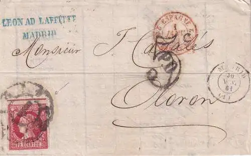 Spanien 1861 Nr 45 Brief