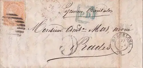 Spanien 1867 Nr 82 Brief