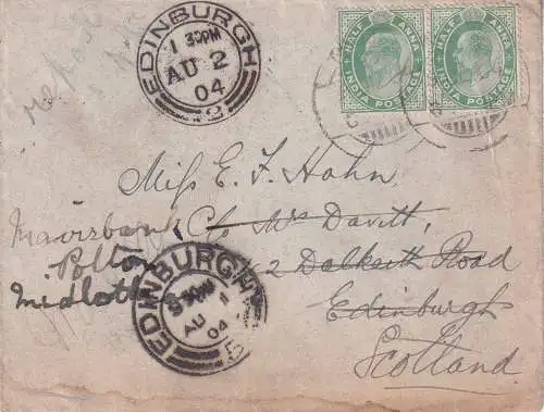 Birma / Myanmar 1904 Brief
