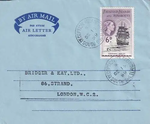 Falklandinseln 1959 Brief