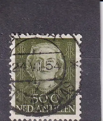 Niederl. Antillen 1959 Zentraler Rund / Vollstempel