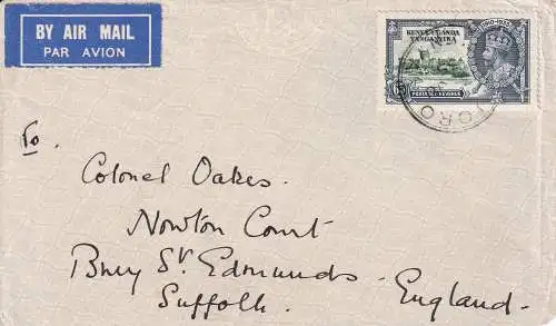 Kenia 1935 Nr 47 Briefstück