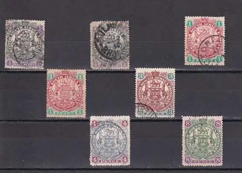 Rhodesien 1896-1897 Gestempelt (Posten)