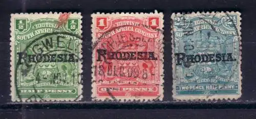 Rhodesien 1892-1898 Nr 82-85 ex Gestempelt (Posten)