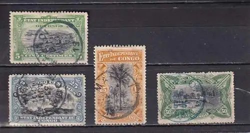 Belg.-Kongo (Kolonie) 1894-1901 Nr 17-28 ex Gestempelt (Posten)