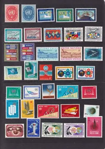 UNO New York 1958-1970 Postfrisch / **