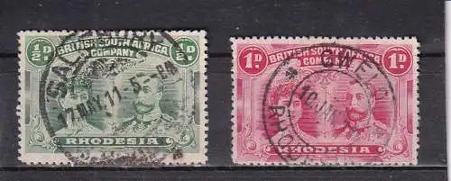 Rhodesien 1910 Zentraler Rund / Vollstempel