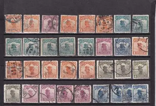 China 1913-1923 Nr 148-201 ex Gestempelt (Posten)