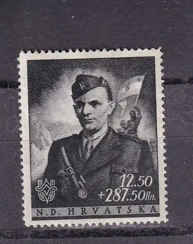 Kroatien 1944 Nr 161 Falz / Gummimängel / *