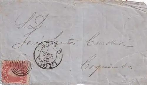 Chile 1867 Briefstück