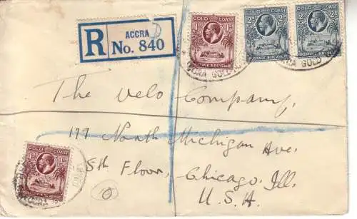 Goldküste 1936 Nr 89+91 Brief