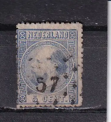 Niederlande 1867 Nr 7 Zentraler Rund / Vollstempel