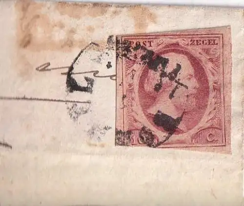 Niederlande 1852 Nr 2 Brief