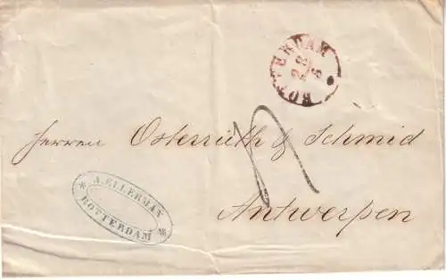 Niederlande 1854 Brief