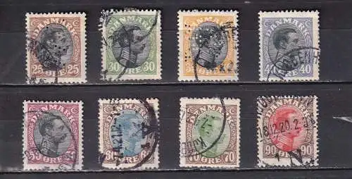 Dänemark 1918-1920 Nr 100 102-108 Gestempelt (Posten)