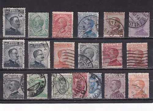Italien 1906-1927 Nr 87-246 ex Gestempelt (Posten)