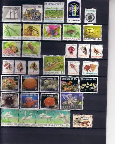 Singapur 1970-1990 Gestempelt (Posten) Postfrisch / **