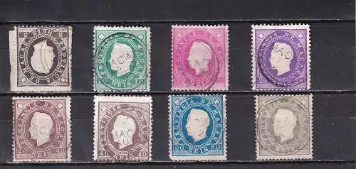 Macau 1886 Nr 32-38 ex Zentraler Rund / Vollstempel