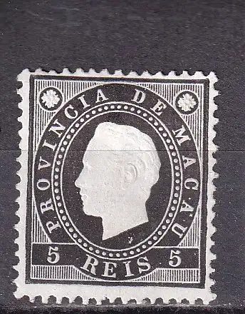 Macau 1886 Nr 32 A Ohne Gummierung (*)