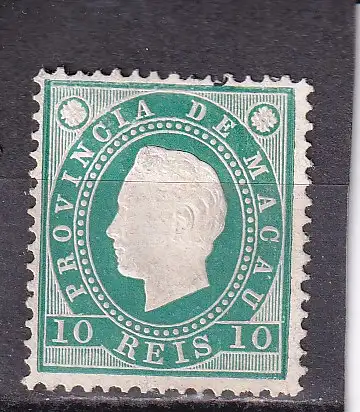 Macau 1886 Nr 33 A Ohne Gummierung (*)
