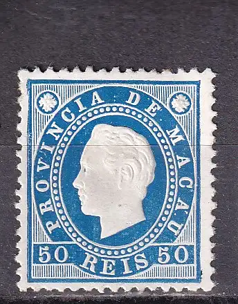 Macau 1886 Nr 37 A Ohne Gummierung (*)