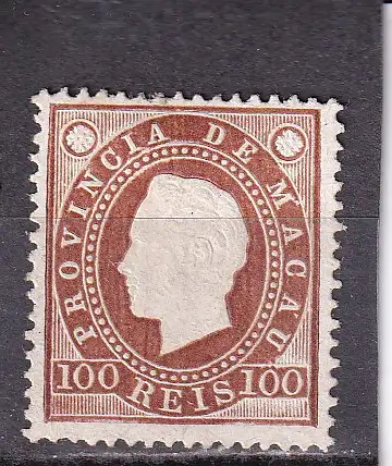 Macau 1886 Nr 39 A Ohne Gummierung (*)
