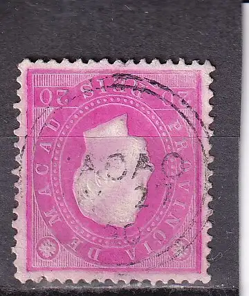 Macau 1886 Nr 34 A Zentraler Rund / Vollstempel