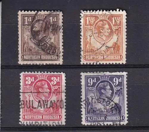 Rhodesien 1925-1952 Nr 2-39 ex Gestempelt (Posten)