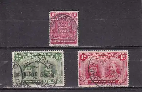 Rhodesien 1898-1910 Gestempelt (Posten)