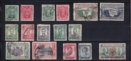 Rhodesien 1924-1950 Nr 1-72 ex Gestempelt (Posten)