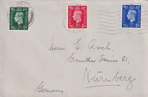 Großbritannien 1937 Nr 198-202 ex Ersttagsstempel