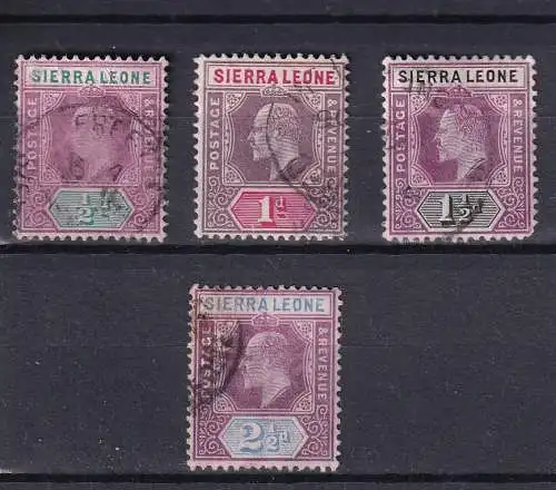 Sierra Leone 1904 Nr 55-59 ex Gestempelt (Posten)