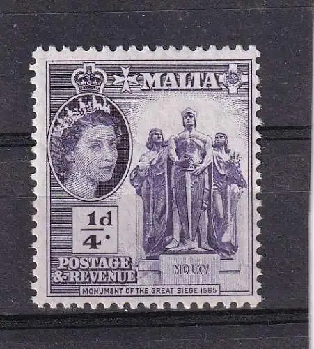 Malta 1956 Nr 237 Falz / Gummimängel / *