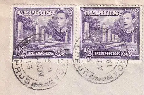 Zypern 1938 Nr 138 Briefstück
