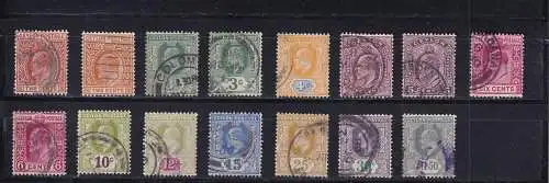 Sri Lanka 1904-1911 Nr 143-160 ex Gestempelt (Posten)