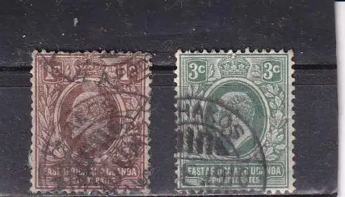Brit. Ostafr./Uganda 1907 Nr 33-34 Gestempelt (Posten)