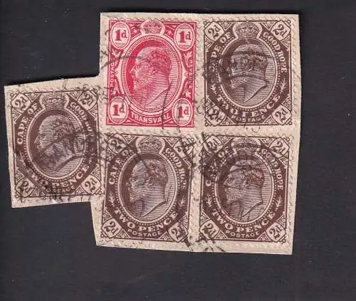 Südafrikan. Staaten Kap der Guten Hoffnung 1912 Nr 132 Briefstück