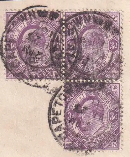 Südafrikan. Staaten Kap der Guten Hoffnung 1902 Nr 57 Briefstück