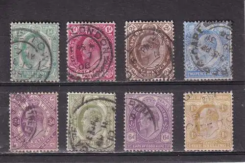 Südafrikan. Staaten Kap der Guten Hoffnung 1902 Nr 53-60 Gestempelt (Posten)