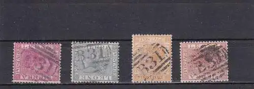 Sierra Leone 1884-1889 Zentraler Rund / Vollstempel
